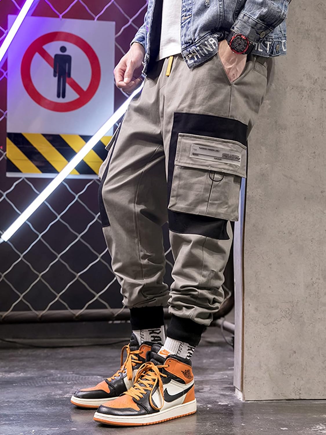 Fashion Cargo Pants Men Streetwear Hip 