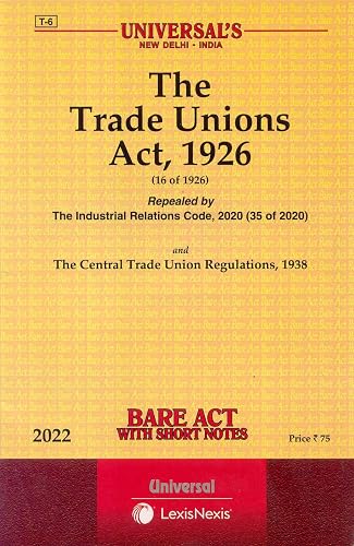 The Trade Unions Act, 1926 [2022e] [Paperback] Lexis