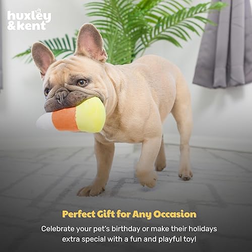 Miniatura 9 de Huxley & Kent Juguete divertido de Halloween para perros con chirriador, juguetes chirriantes de felpa para perros pequeños, animal de peluche