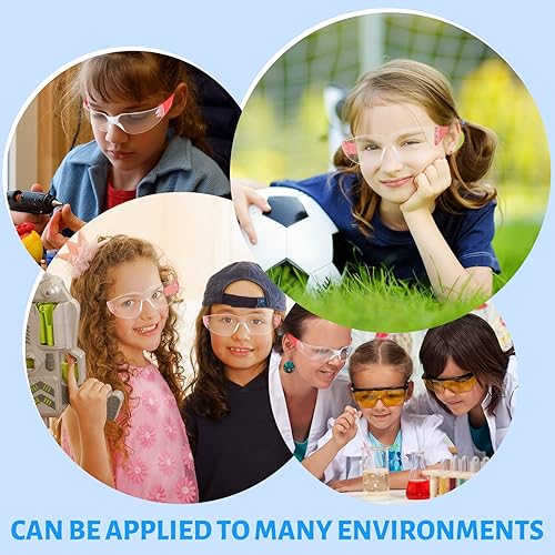 Miniatura 7 de Kanayu Paquete de 48 gafas protectoras de seguridad para niños, a granel, resistentes a los arañazos y impactos