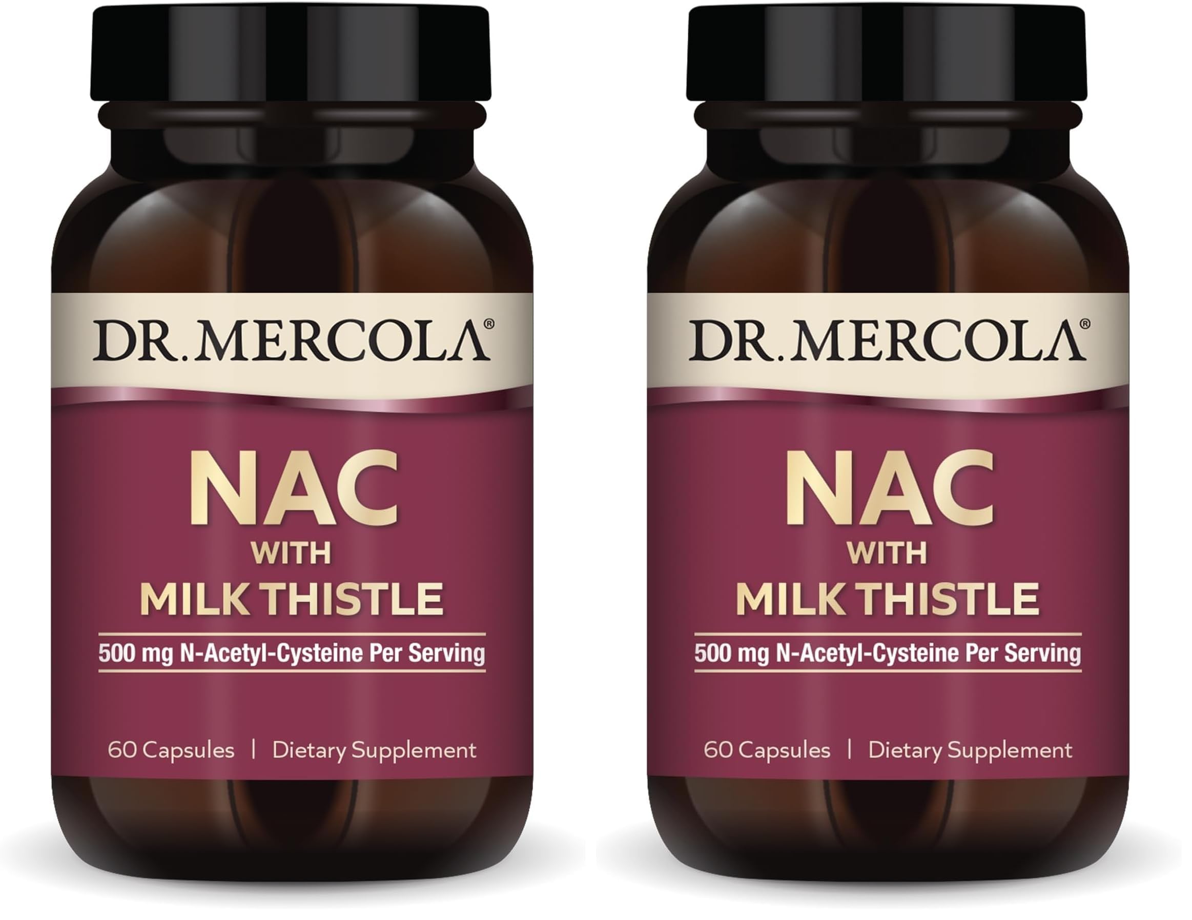 Dr. Mercola NAC with Milk Thistle, 500 mg, 60 Capsules (30 Servings) — Amazon image 10