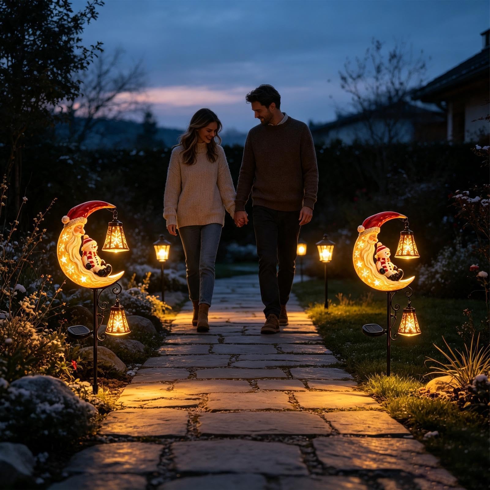 Luce solare di Natale Lampada decorativa impermeabile per prato