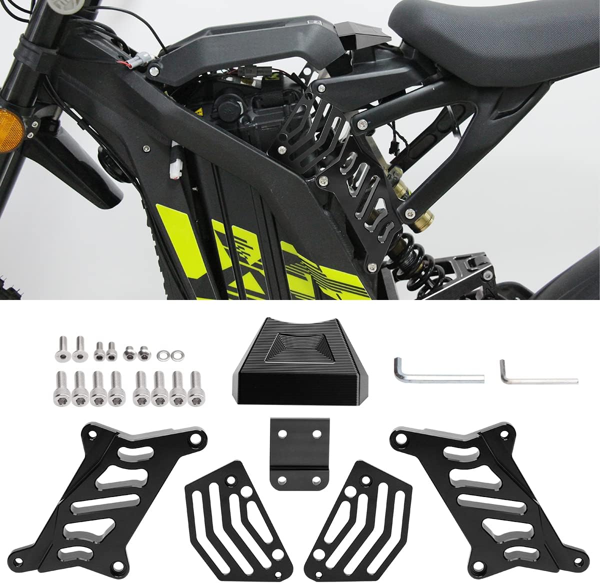 URLWALL Body Seat Suspension Lift Kit, Seat Extenders Subframe Riser for Sur Ron