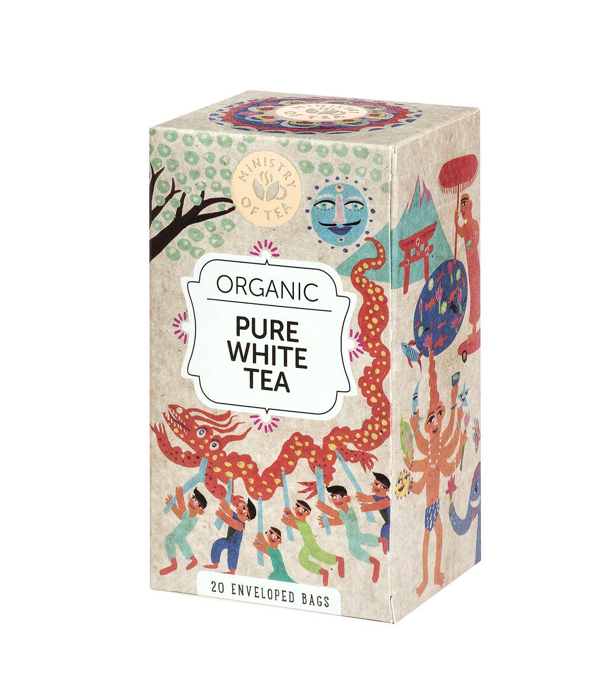 Ministry Of TeaMinistry of Tea Organic Pure White Tea 20 Tea Bags (Pack of 6)