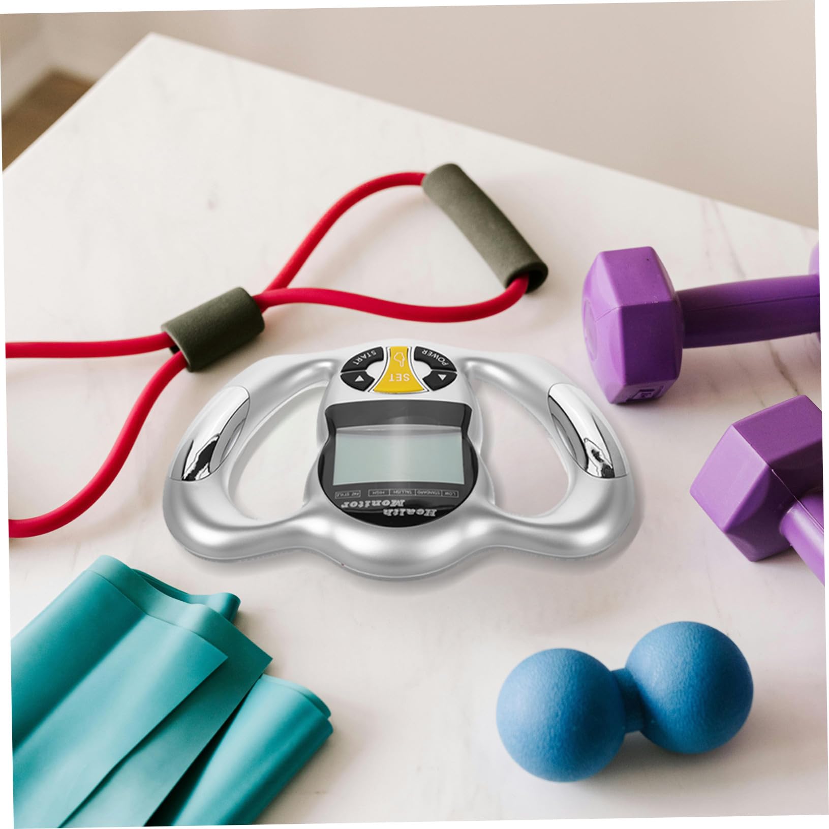 Mikikit Dispositivo Digital Portátil de Medición Grasa Corporal Mano Alta Precisión Análisis Imc Medidor Compacto para Control Corporal y Salud