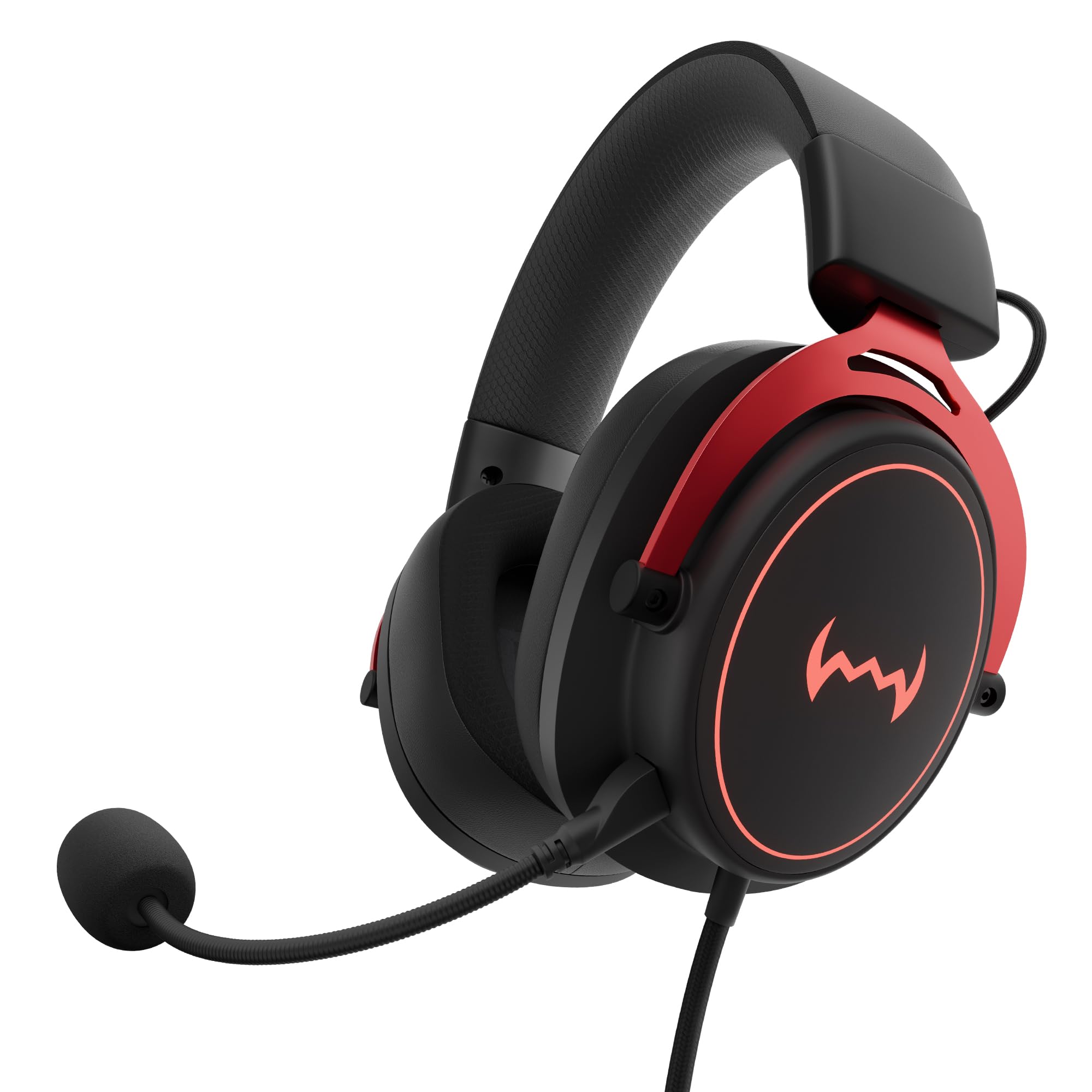 daWg HeadBug G30 Wired Gaming Headset, 50mm Neodymium Drivers, Virtual 7.1 Surround Sound, Hi-Res Audio, Flexible Gaming Mic, Audio Controls, RGB LED, Soft Ear Cushions, Windows Software (Black)-image-16