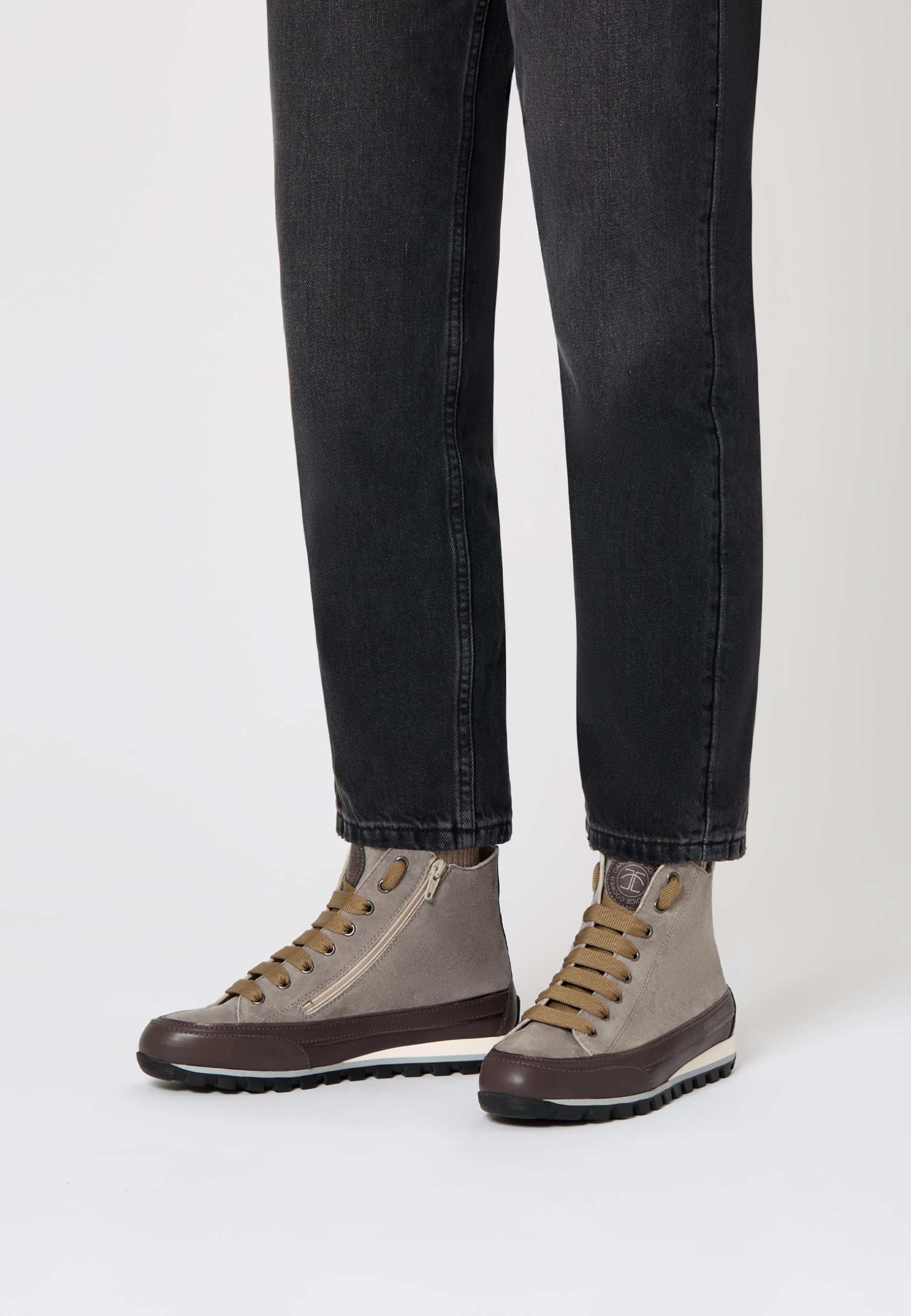 Candice Cooper Janis Strip Plus Chic Bottled/Nappa Black, Oxford Plano Mujer