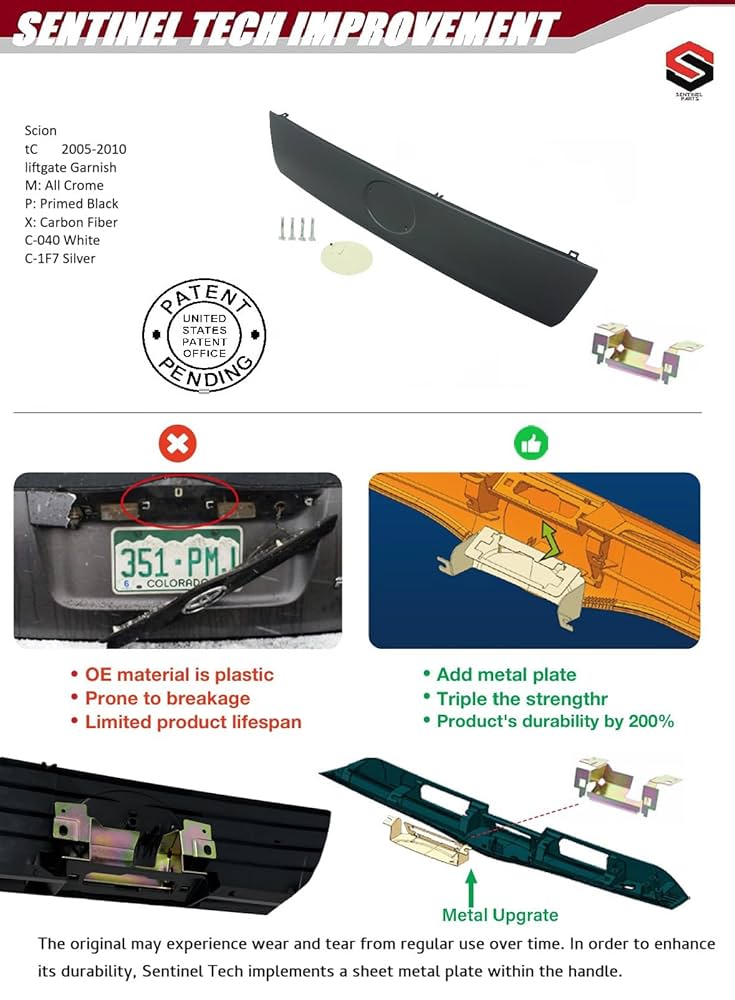 Amazon | S Sentinel Parts アップグレード リフトゲート テール