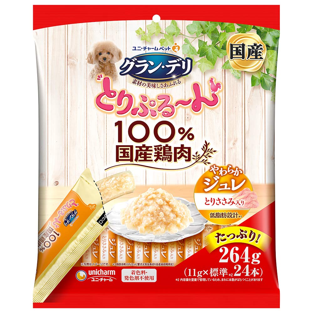 グラン・デリ ドッグフード とりぷる~ん ジュレ とりささみ 11g×24本 1…