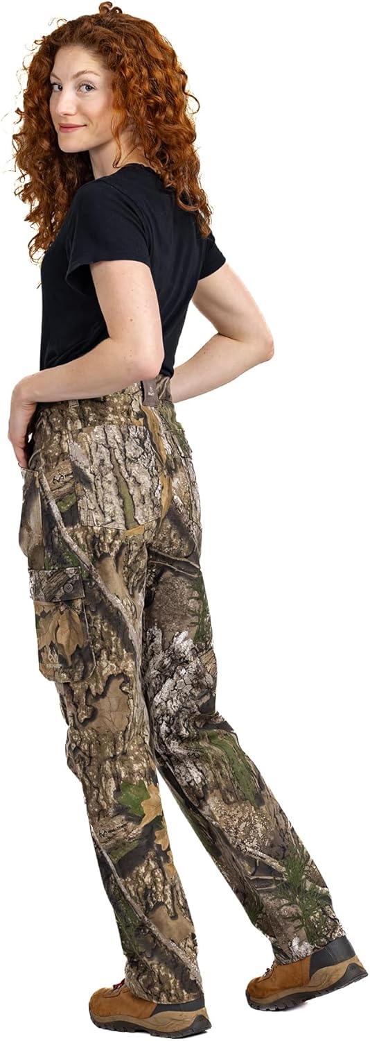 Realtree Camo Women's Hunting Cargo Pants – Lightweight Cotton, 6 Pockets, Mid-Rise Waist for Hiking, Camping, Casual Wear - Image 7