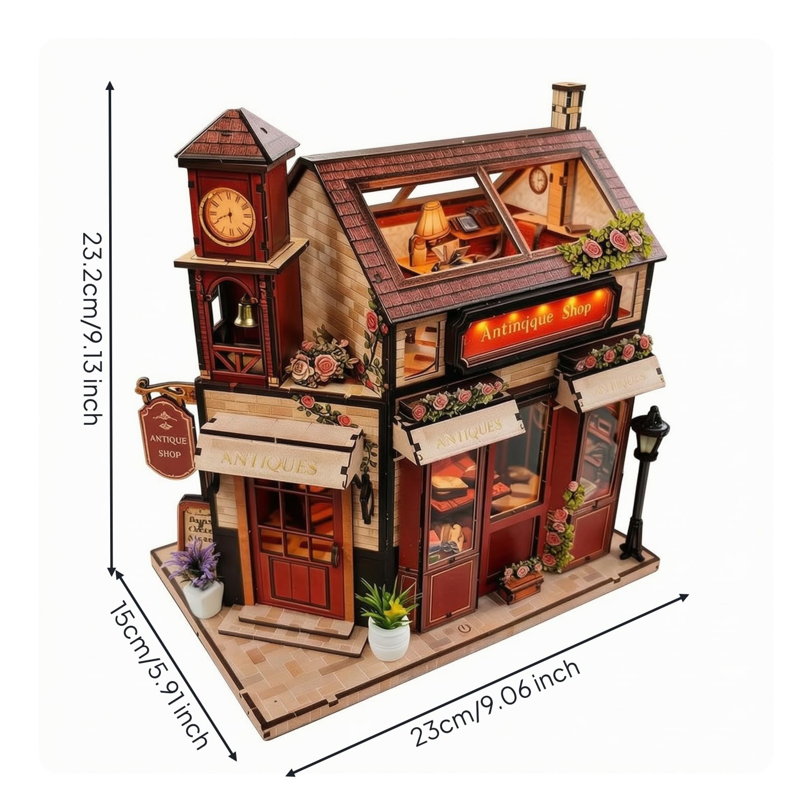 Almencla Miniature da Illuminato | modello 3D in Legno, Raffinato, Diorama, per Libreria