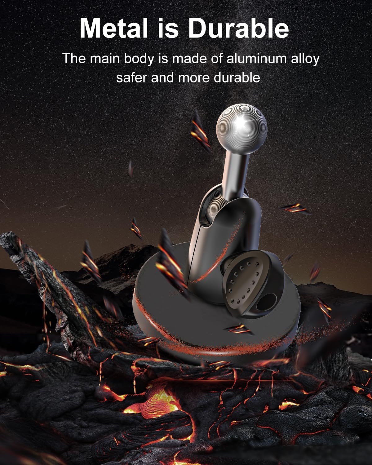 Metal iPad Magnetic Mount for Tractor/Golf Cart/Forklift/Vehicles/Gym/Fridge/Metal Surface, Magnetic Tablet Holder Mount Compatible with 4-13" iPad Pro, Air, Mini, Galaxy, Phone