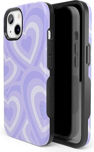 Vista 1211 de Casely Funda para iPhone 13 Compatible con MagSafe Color Splash de medianoche Funda retro abstracta Color de medianoche Splash Abstracto