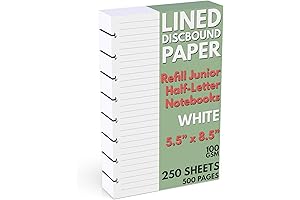 Discbound Half-Letter Size Arc Paper: The Perfect Addition to Your Note-Taking Kit
