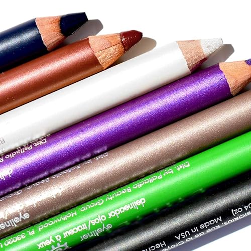 Miniatura 10 de Palladio Lápiz delineador de ojos de madera, forma de lápiz delgada, fácil aplicación, fórmula firme pero suave, ojos perfectamente delineados,