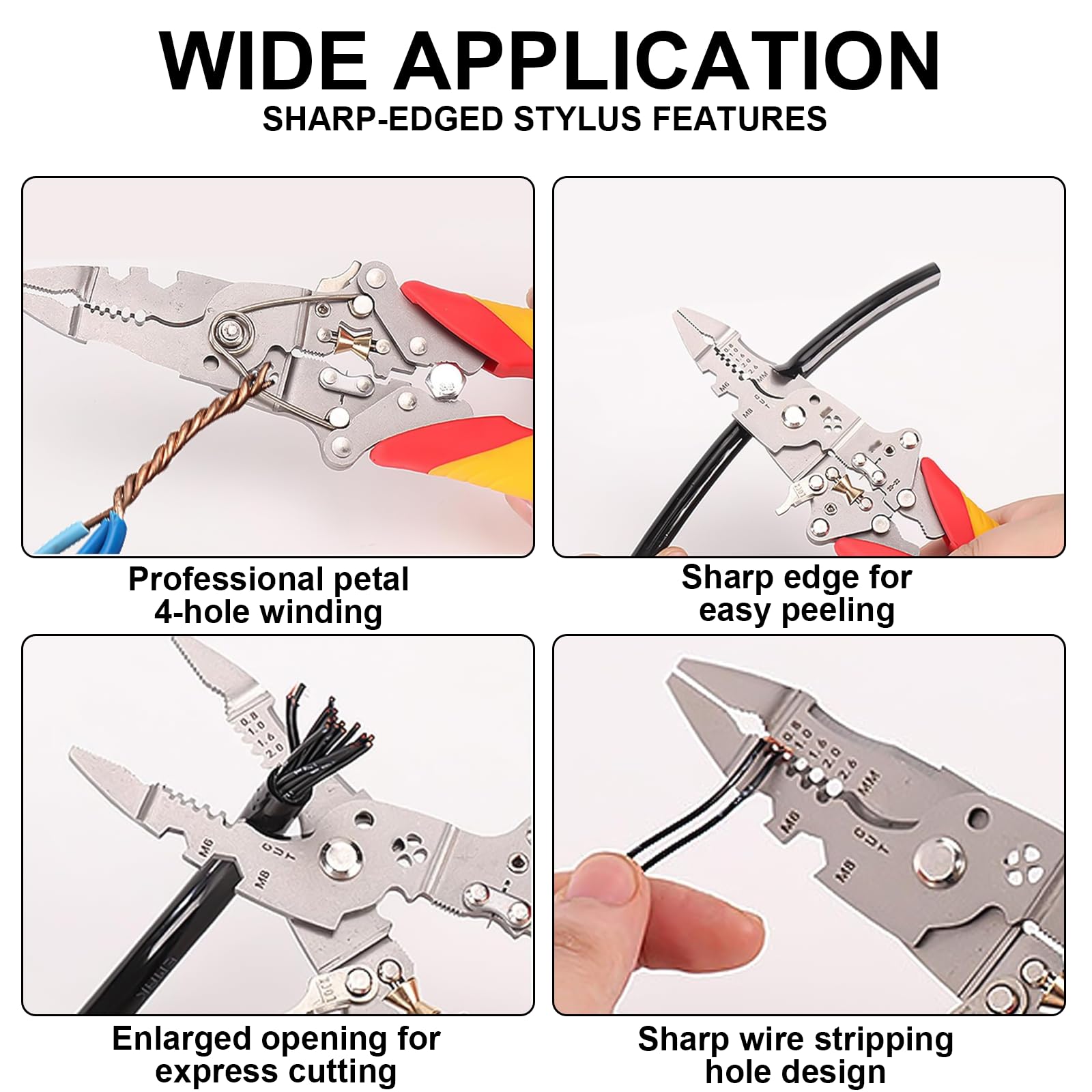 Afstriptang, multifunctioneel gereedschap voor het snijden en Afstriptang, multifunctioneel gereedschap voor het snijden en