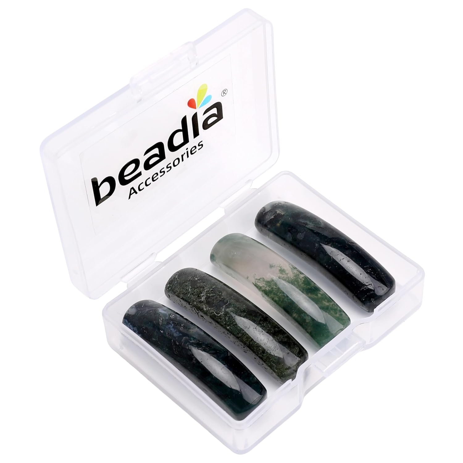 BEADIA Natural Curved Unakite Stone Beads 36x10mm 4pcs for DIY Bracelet Jewelry Making - Image 10