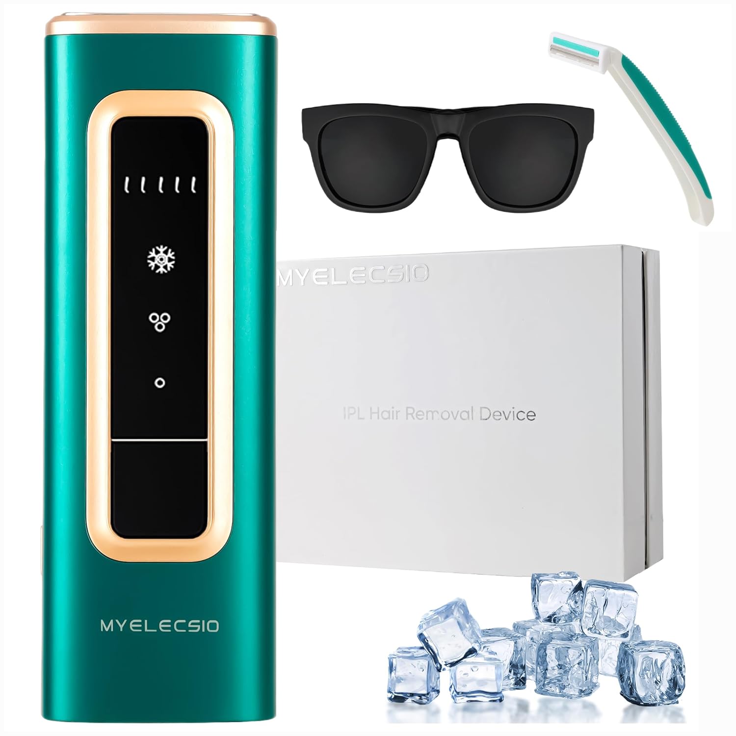 Laser Hair Removal Device, IPL Hair Removal Device with Ice Cooling Care, Safe, long-lasting and Virtually Painless treatment, unlimited flashes 1,000,000+ for Women and Men Laser Hair Removal Device, IPL Hair Removal Device with Ice Cooling Care, Safe, long-lasting and Virtually Painless treatment, unlimited flashes 1,000,000+ for Women and Men