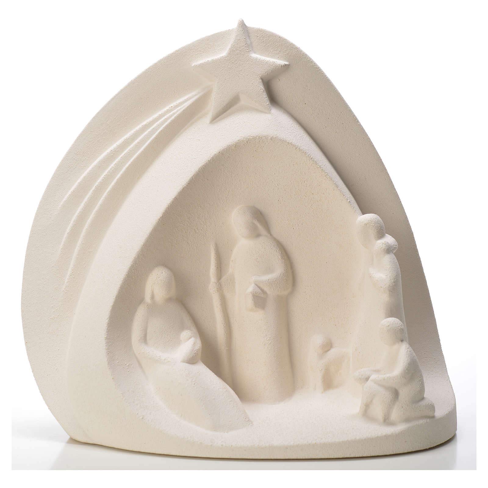 Holyart Nacimiento: Nacimiento Estrella, 20cm de Arcilla refractaria