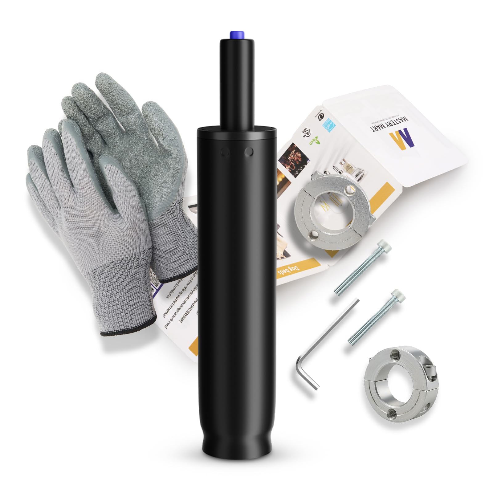 MASTERY MART Office Chair Gas Cylinder Replacement Kit, 4" Stroke Heavy Duty Hydraulic Pneumatic Piston, 1000 lbs Capacity, Universal Fit for Desk