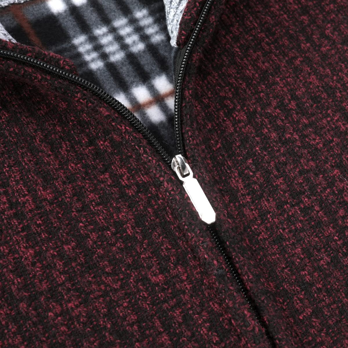 Allthemen Cardigan da Uomo con Cerniera con Colletto Rialzato Pollover Sweater Invernale Lavorato a Maglia