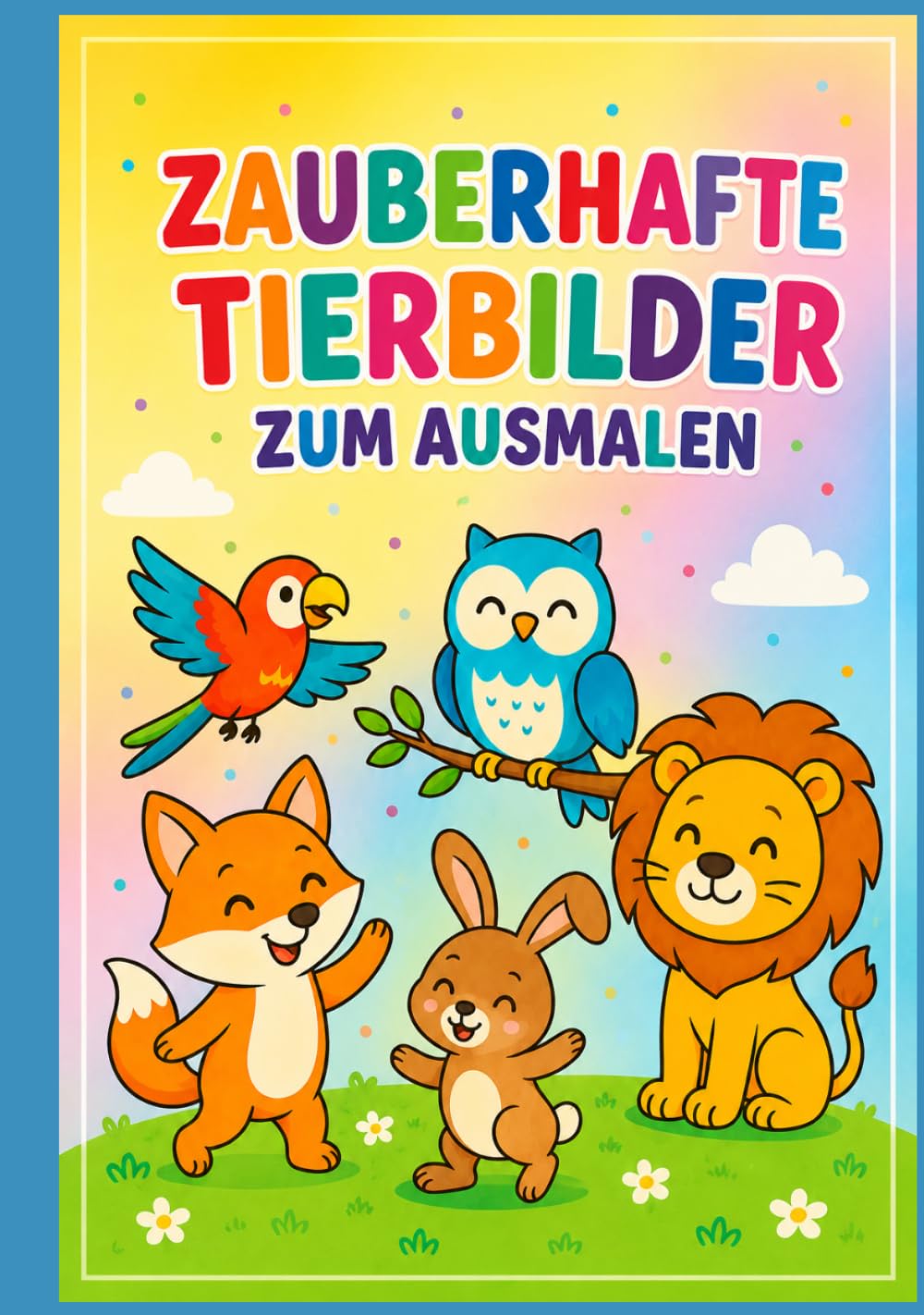 Zauberhafte Tierbilder zum Ausmalen