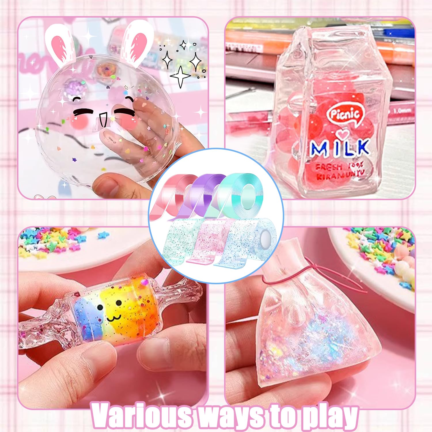 Nano Tape Bubble Kit per bambino, Nastro Nano Bubble Fai da Te N-ano B-ubble
