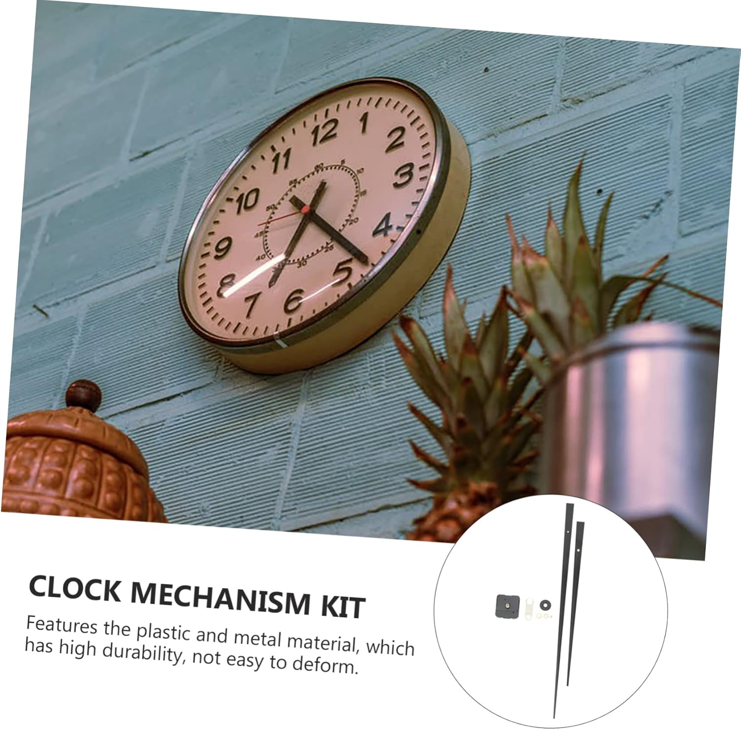 3sets Clock Mechanism Kit Clock Torque Silent Movement for Easy Repair and Components