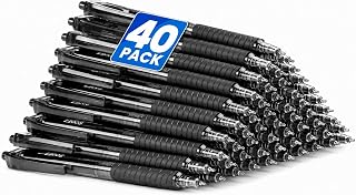 Sooez 40 Pack Bulk Pens Ballpoint, Smooth Writing Pens with Soft Grip