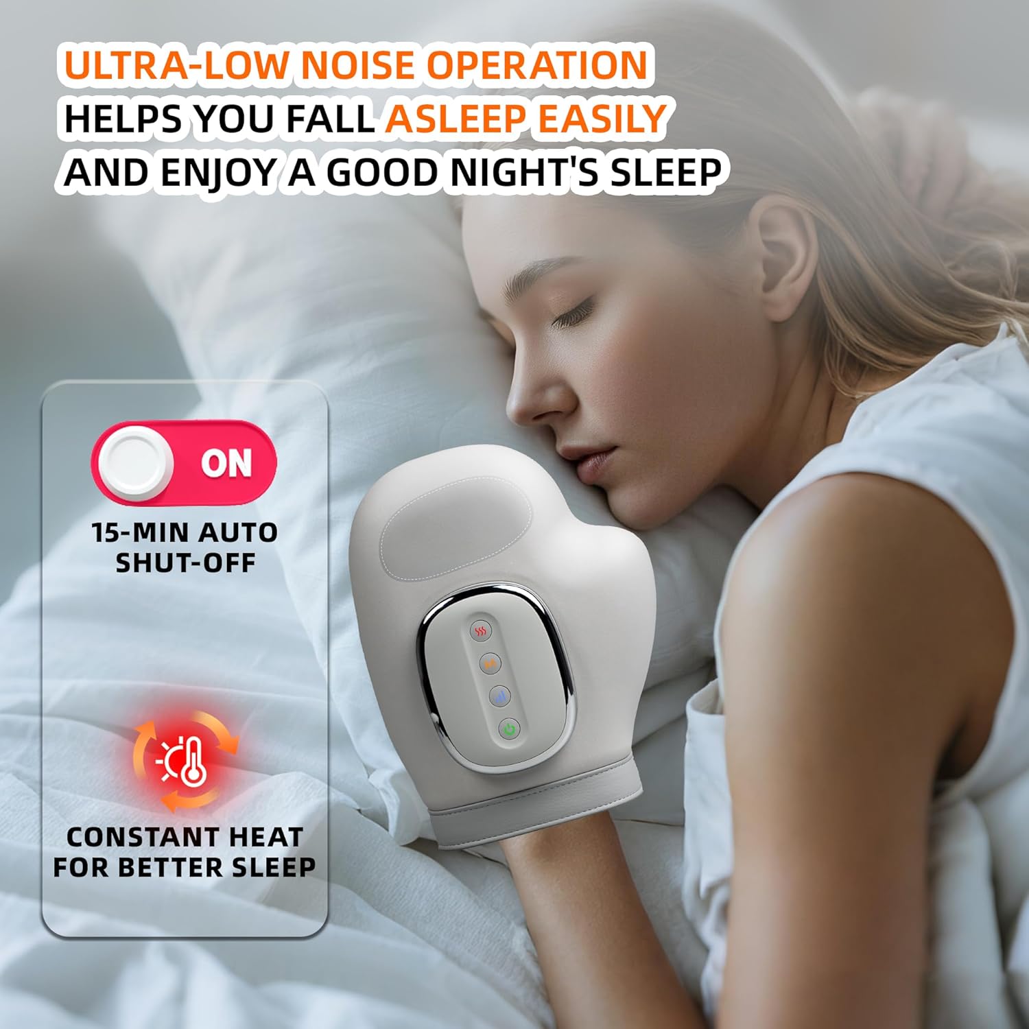 2026 NEW Smart Hand Massager with Heat and Compression – 3 Modes, 5 Intensities, Wireless Air Pressure for Arthritis & Hand Pain Relief – Portable for Home, Office, Travel – Ideal Wellness Gift - Image 3