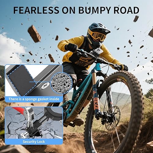 Miniatura 2 de Soporte universal de teléfono de aluminio para bicicleta, soporte universal para teléfono celular para todos los teléfonos de 4 a 7 pulgadas,