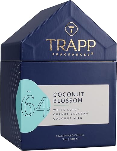 Miniatura 7 de Trapp - Nº 64 Flor de Coco - Vela de caja de casa de 7 oz. - Fragancia aromática para el hogar con aroma afrutado de loto blanco, flor de azahar y