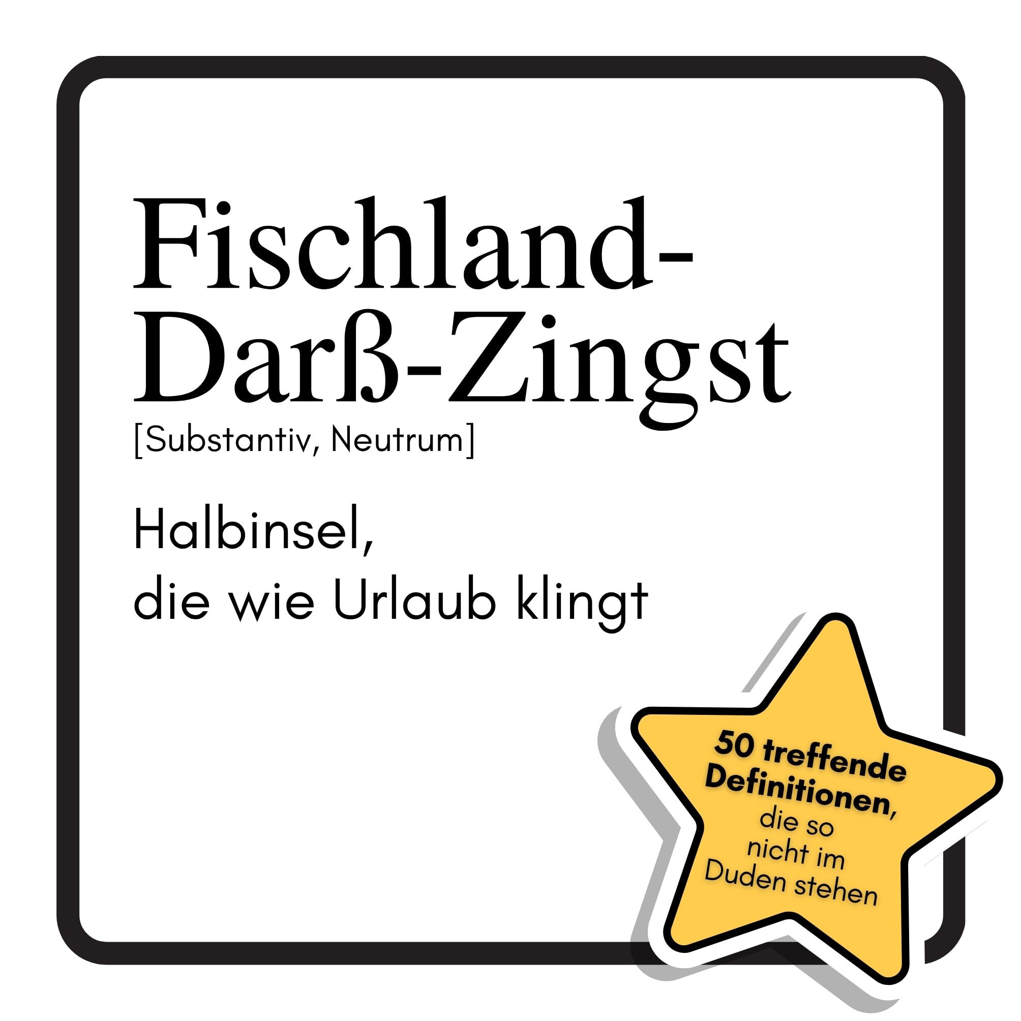 Fischland-Darß-Zingst: Halbinsel, die wie Urlaub klingt. Das lustige Geschenkbuch für Mann, Frau, Kollege, Freund zu Geburtstag, Weihnachten