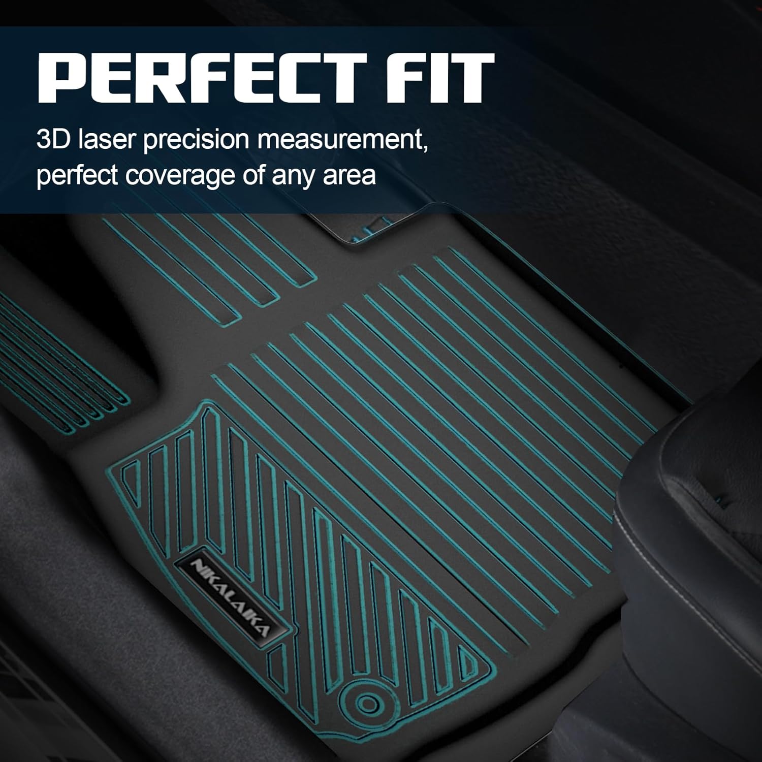 Floor Mats & Cargo Liner & Backrest Mat for 2021-2024 2025 2026 Chevrolet/Chevy Tahoe/GMC Yukon with 2nd Row Buckre 7 Seats (Not for Yukon XL) All Weather Protection TPE Rubber Full Set Automotive