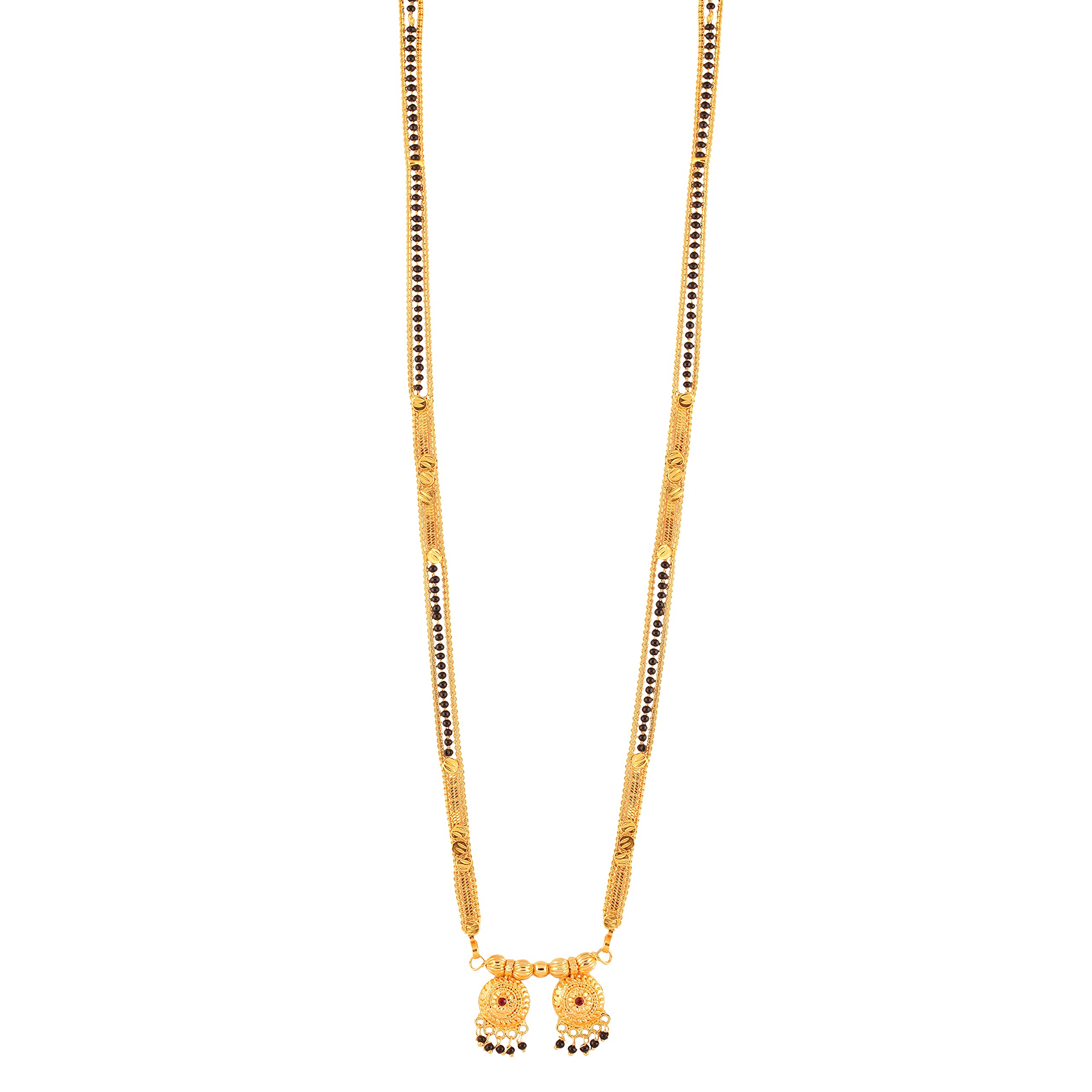 MEENAZ 2 Vati Wati Mangalsutra For Women Girls Temple South Indian Traditional 1 Gram Gold Stylish Maharashtrian Long Double Chain Double Mangal sutra Pendant Tanmaniya Black Nallapusalu Chains -431 (B0BNYMLZTC) Amazon Price History, Amazon Price Tracker