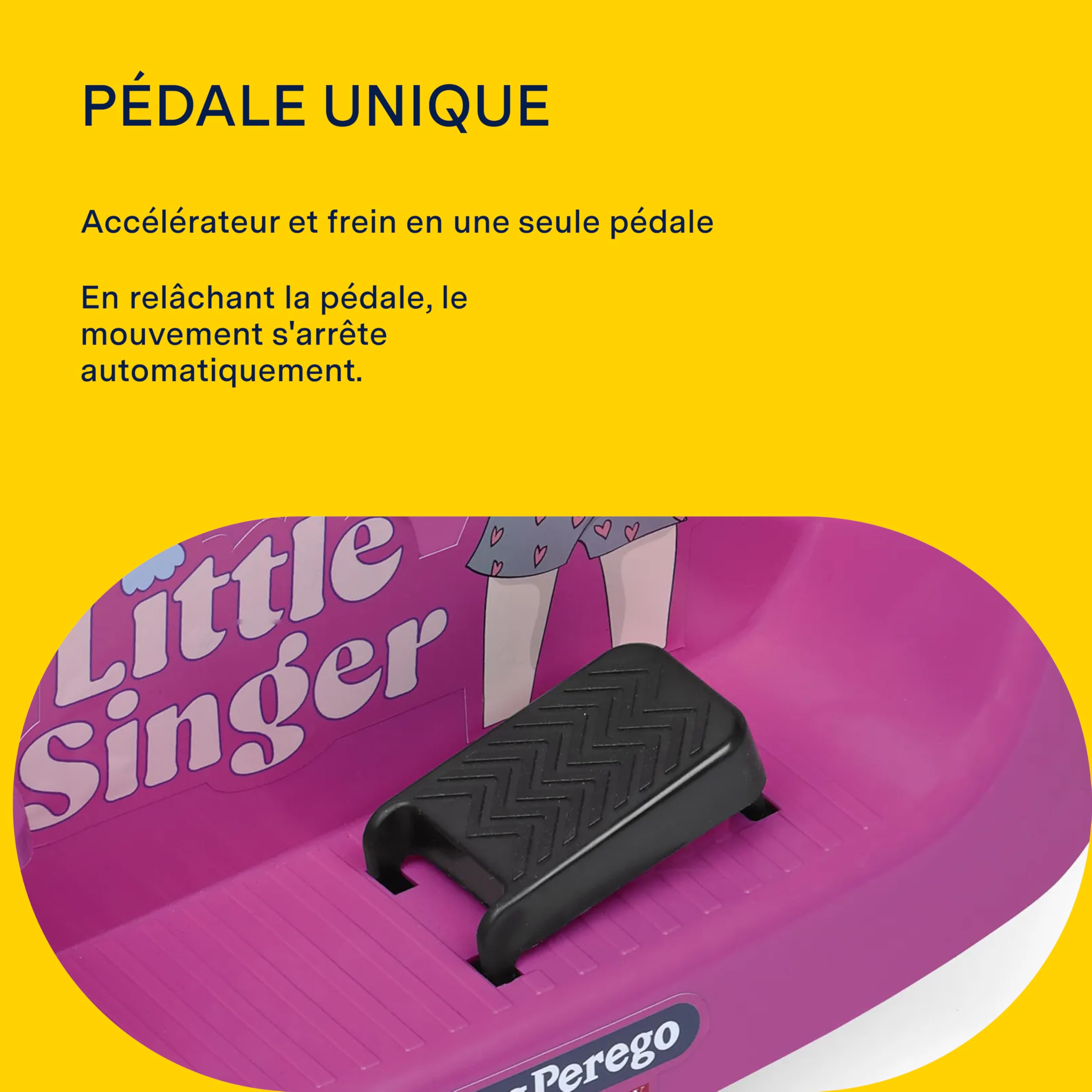 PEG Little Singer, la Moto électrique pour Enfants, Digne d’Une Super Star ! avec lumières et Sons, à partir de 2 Ans, 6V.