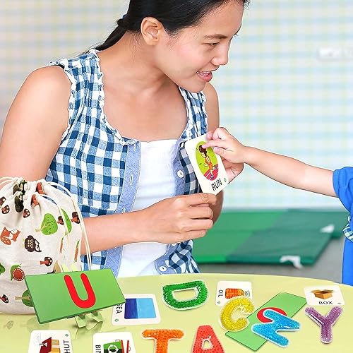 Miniatura 5 de LESONG Juguetes sensoriales de letras del alfabeto ABC Learning Juguetes Montessori Educativos, Juguetes sensoriales Fidgets para el aula para
