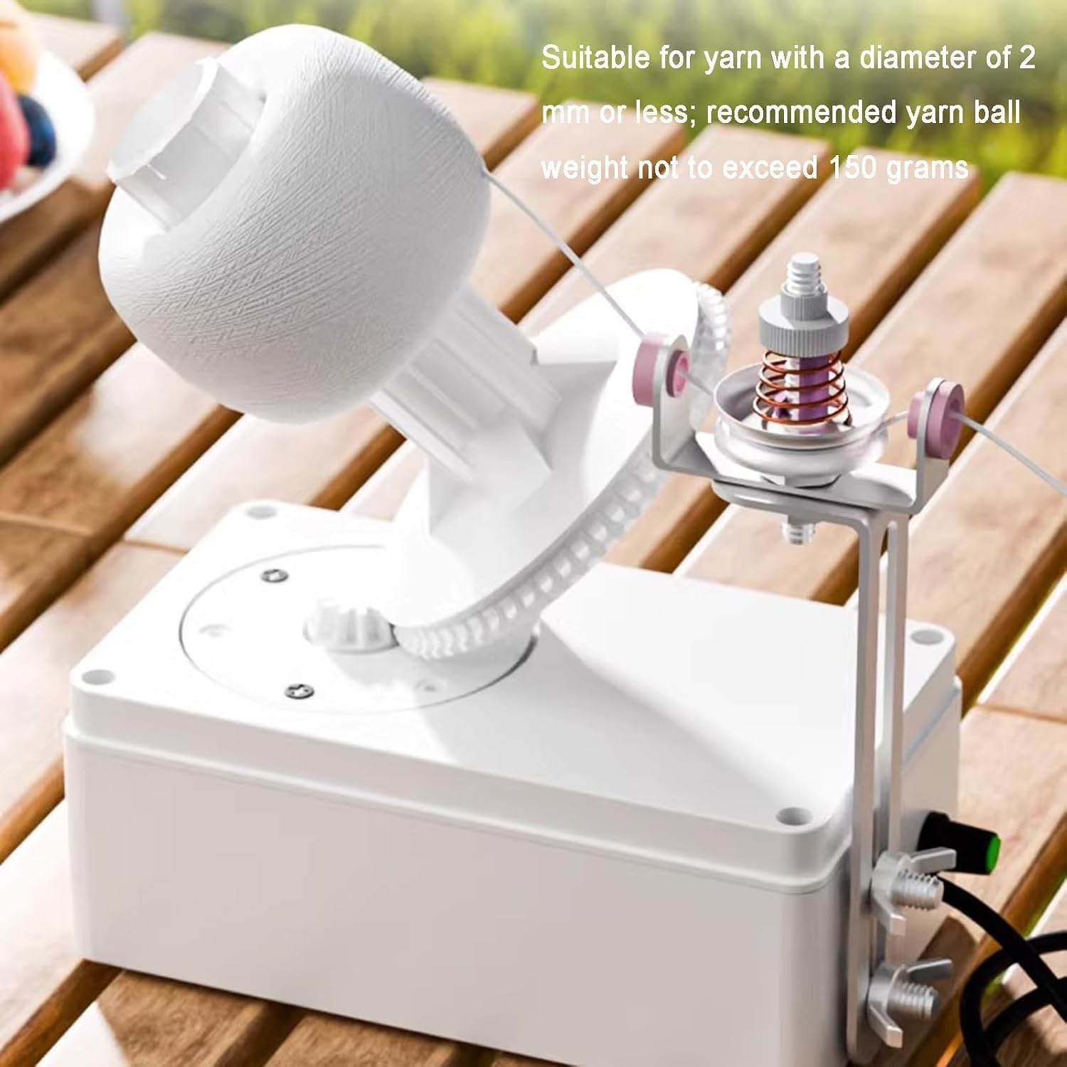 Bobineuse électrique compacte 250 TR/Min, Tension réglable, Alimentation USB, Tricot, Crochet et Teinture de Fil