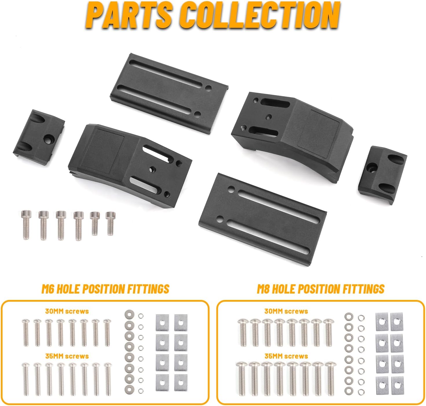 Roof Rack Mounting Brackets for 2018-2024 Jeep Wrangler JL and 2020-2024 Gladiator JT, Gutter Mount Roof Rack Compatible with Most Roof Racks, 2pcs