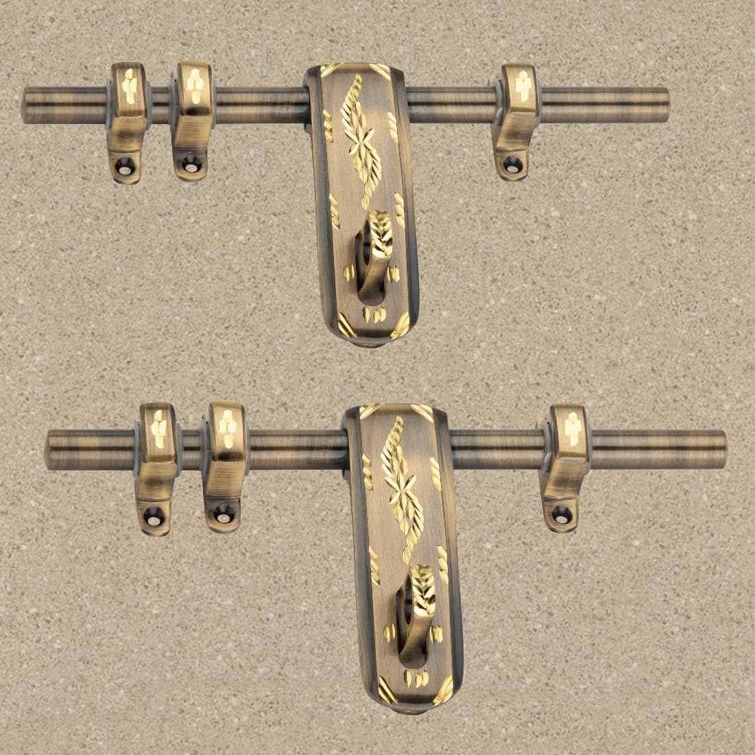 Pekt Locks Set of 2 Brass Aldrop | 8 Inch Fancy Aldrop for Wooden Door | Brass Antique Finish, Double Door/Single Door Aldrop/Door Accessories, Model 111 Antique DC (8, Pack of Two Units) (B09YV4Q93J) Amazon Price History, Amazon Price Tracker