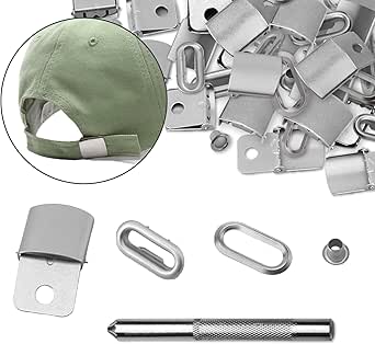 Amazon.com: marrhorvk Cap Buckle, 36 Sets Metal Cap Hat Buckles ...