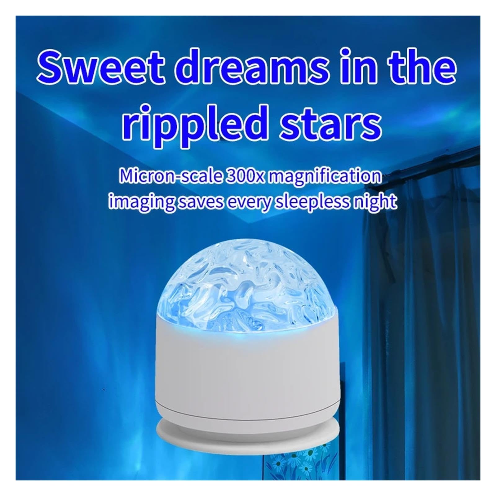 Projecteur LED Aurora Waves, Veilleuse 16 Couleurs Avec Télécommande