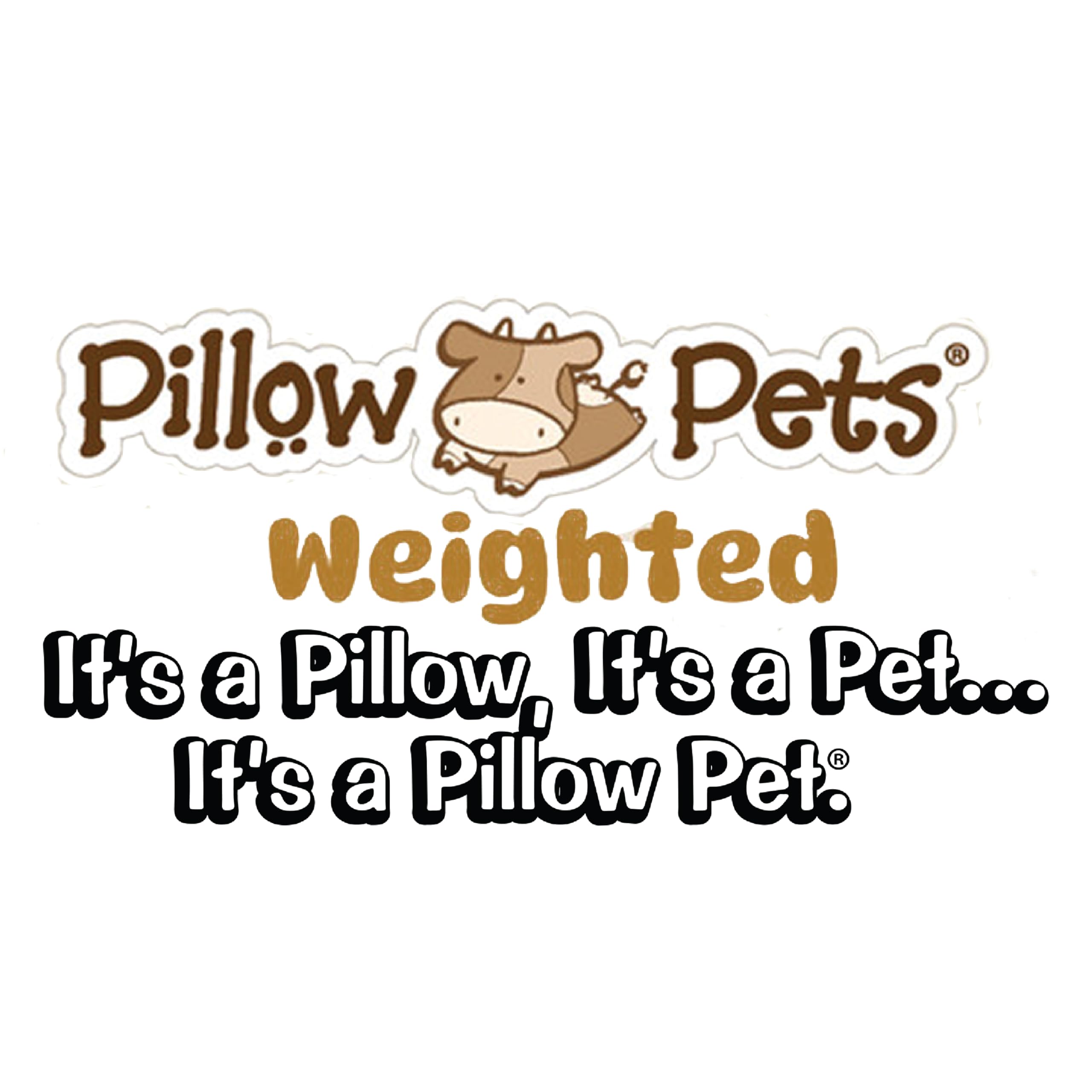 Pillow Pets Hiro Bear, Peluche con Peso de 3.5 Libras