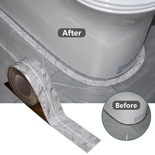 Miniatura 2 de 2 rollos de tira de sellado anticolisión, impermeable, autoadhesiva, cinta de sellado para fregadero, baño, cocina (7)