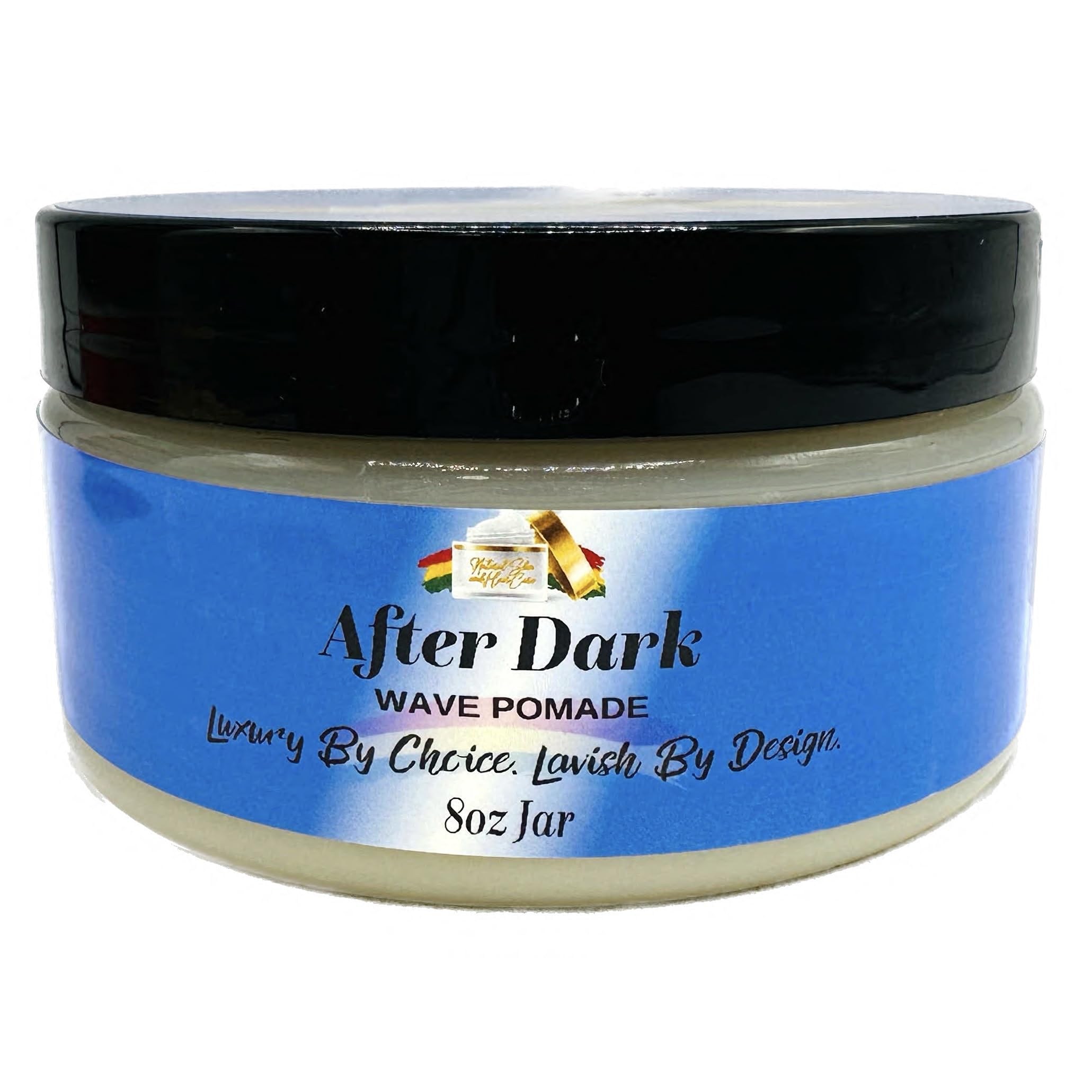 Ultra-Smooth 360 Wave Pomade for Men, Deep Waves, Non-Greasy Pomade, Strong Hold and Shine for Wavy Hair, Shea Butter Mango Butter Natural Wave Pomade (After Dark Pomade, 8oz)