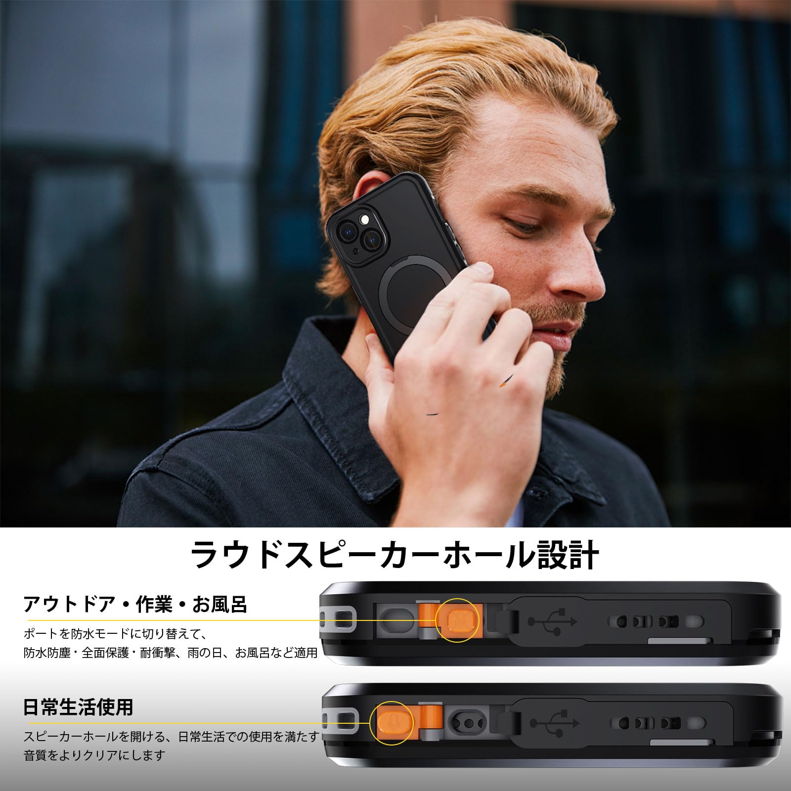 Amazon.co.jp: 【米軍規格・防水・防塵】UMITTOS iPhone 15 用 ケース 