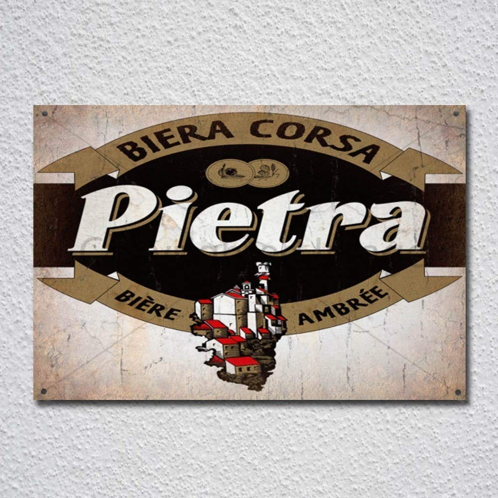 Lotusworld Pietra Vintage Beer Tin Sign Metal Sign Metal Sign 8X12 Inches