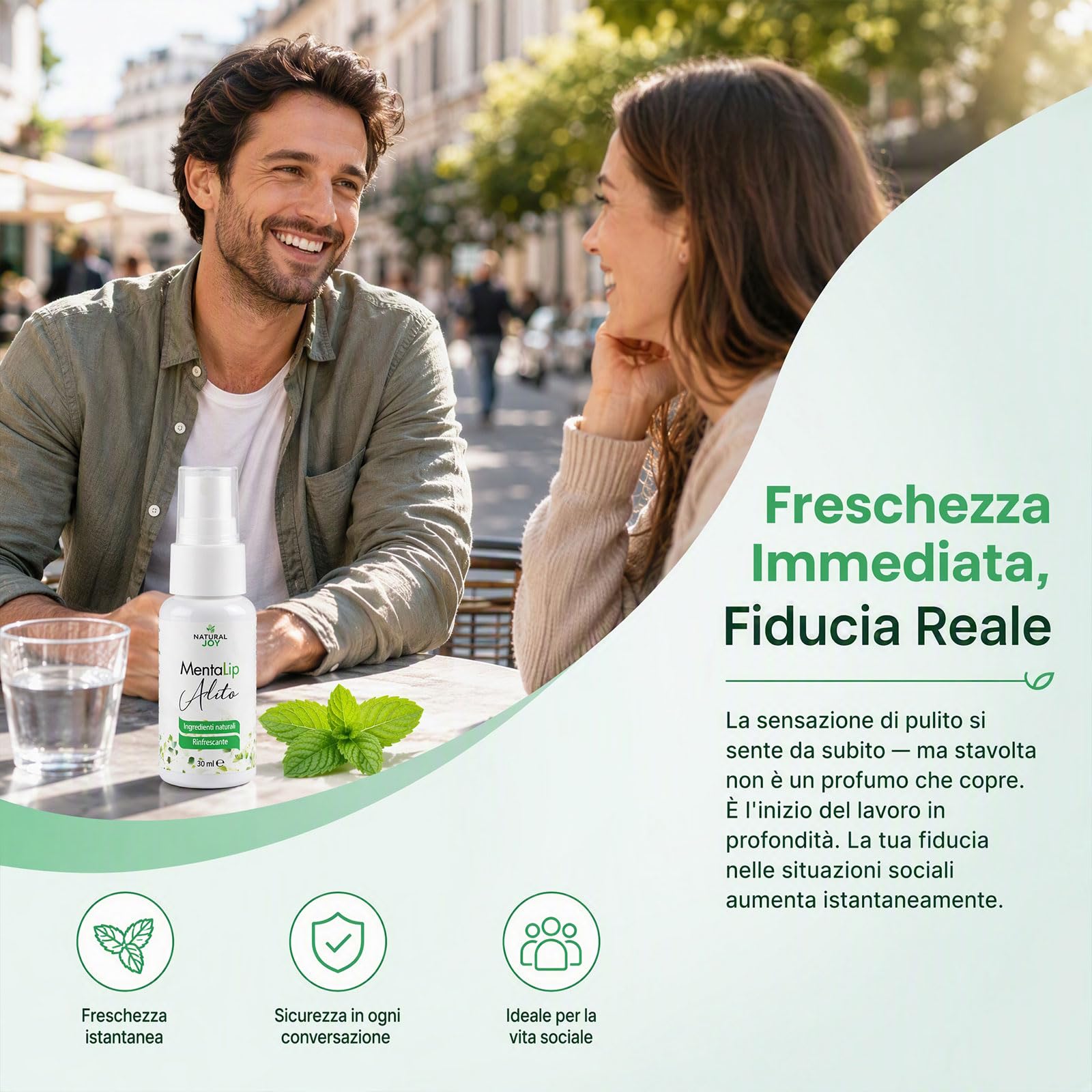 Mentalip Spray Alito, Mentalip Spray Orale Alito Fresco, 30ml | Alito Fresco, Sollievo Efficacemente L'Alito Cattivo E Il Cattivo Odore Della Bocca