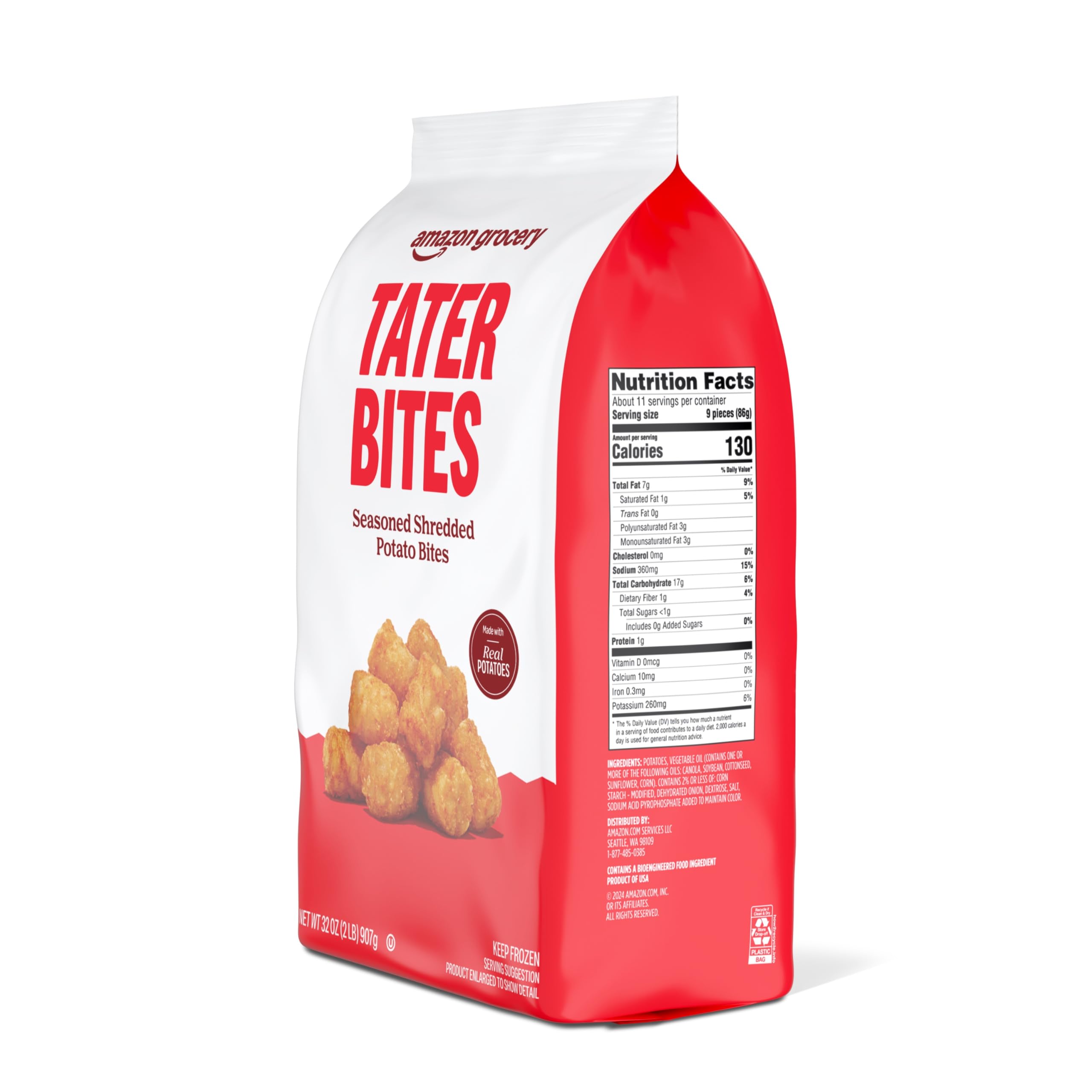 Amazon Grocery Tater Bites 32 Oz Frozen Previously Happy Belly Packaging May Vary — view 2