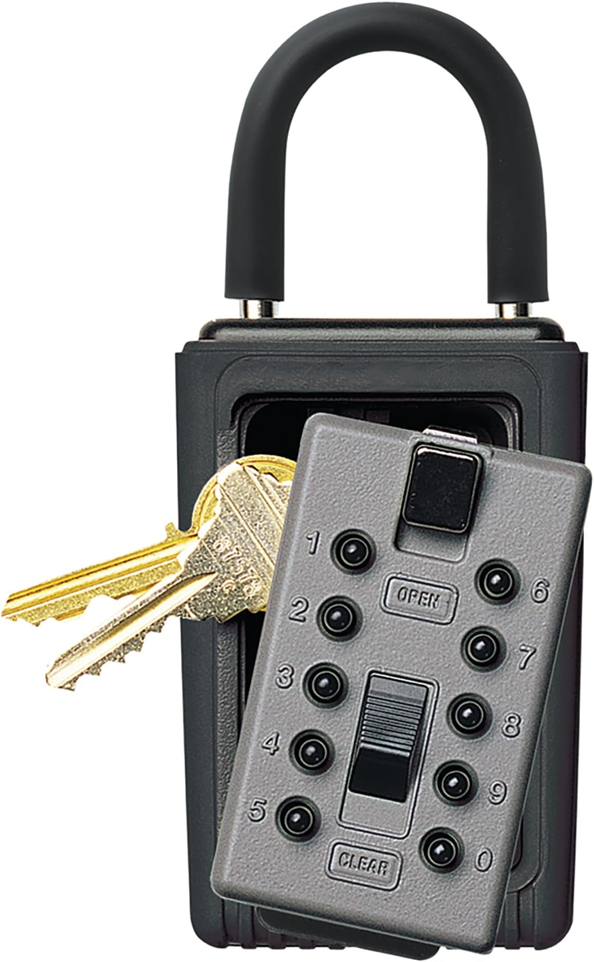 Kidde AccessPoint 001406 KeySafe 3-Key Portable Push Button Key Safe Box, Black